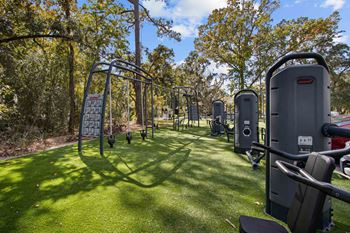 Outdoor interactive fitness equipment